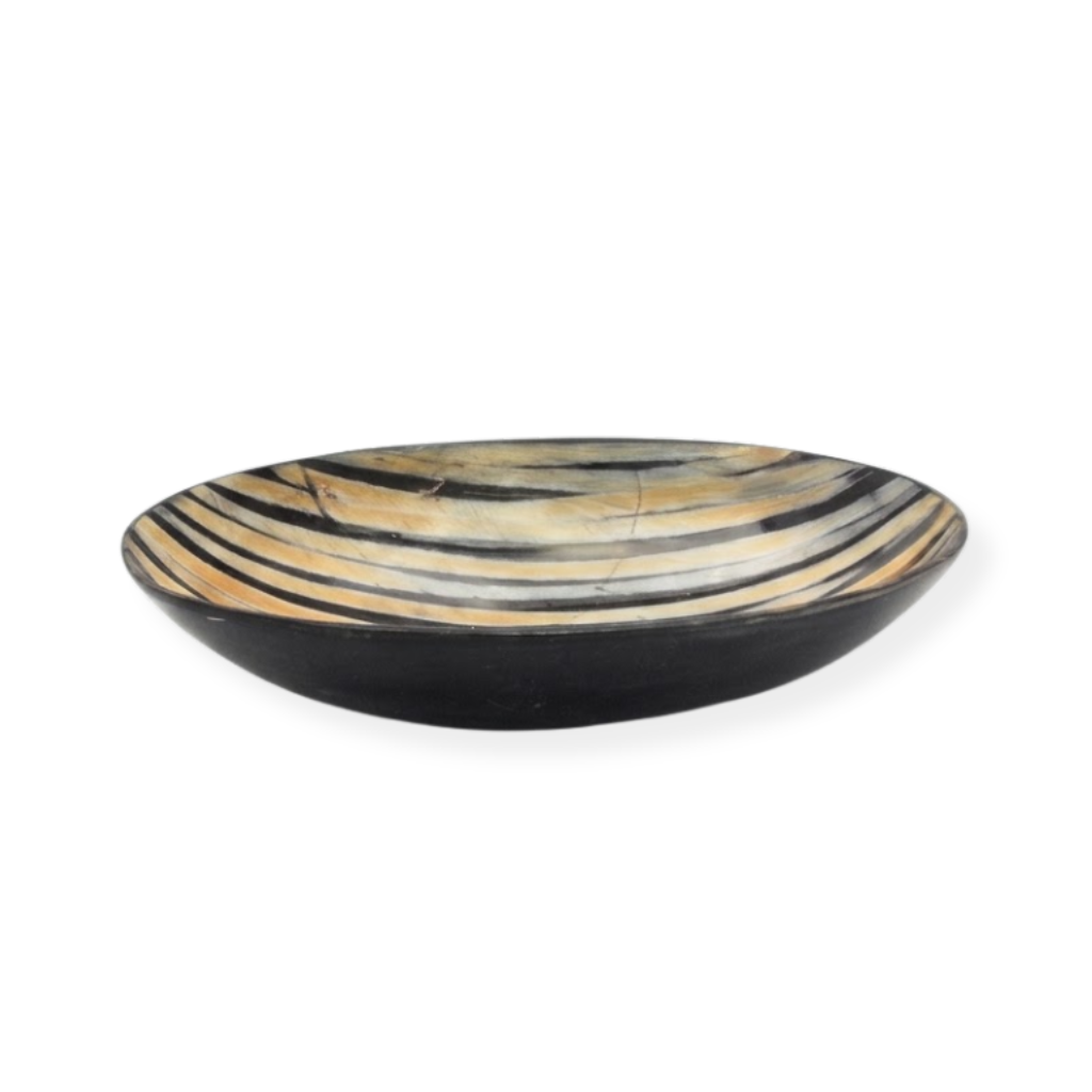Striped Horn Soap Dish
